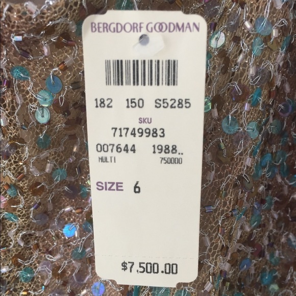 Y2K Jon Valdi Couture Strappy Sequin Open Back - Picture 8 of 8